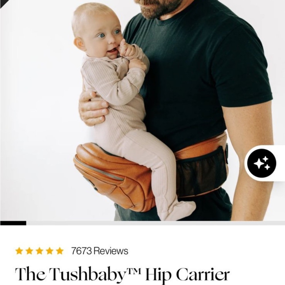 Tushbaby Hip Carrier in Brown